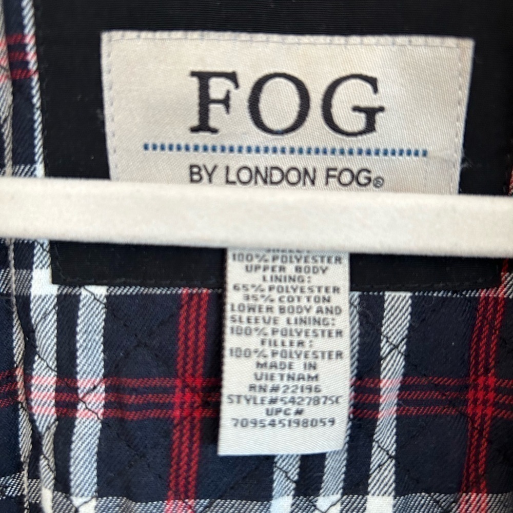 Black London Fog Lightweight Coat, XL, EUC - Picture 3 of 10